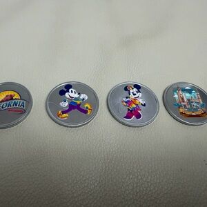Disneyland California Adventure 25th Anniversary Color Medallions Set